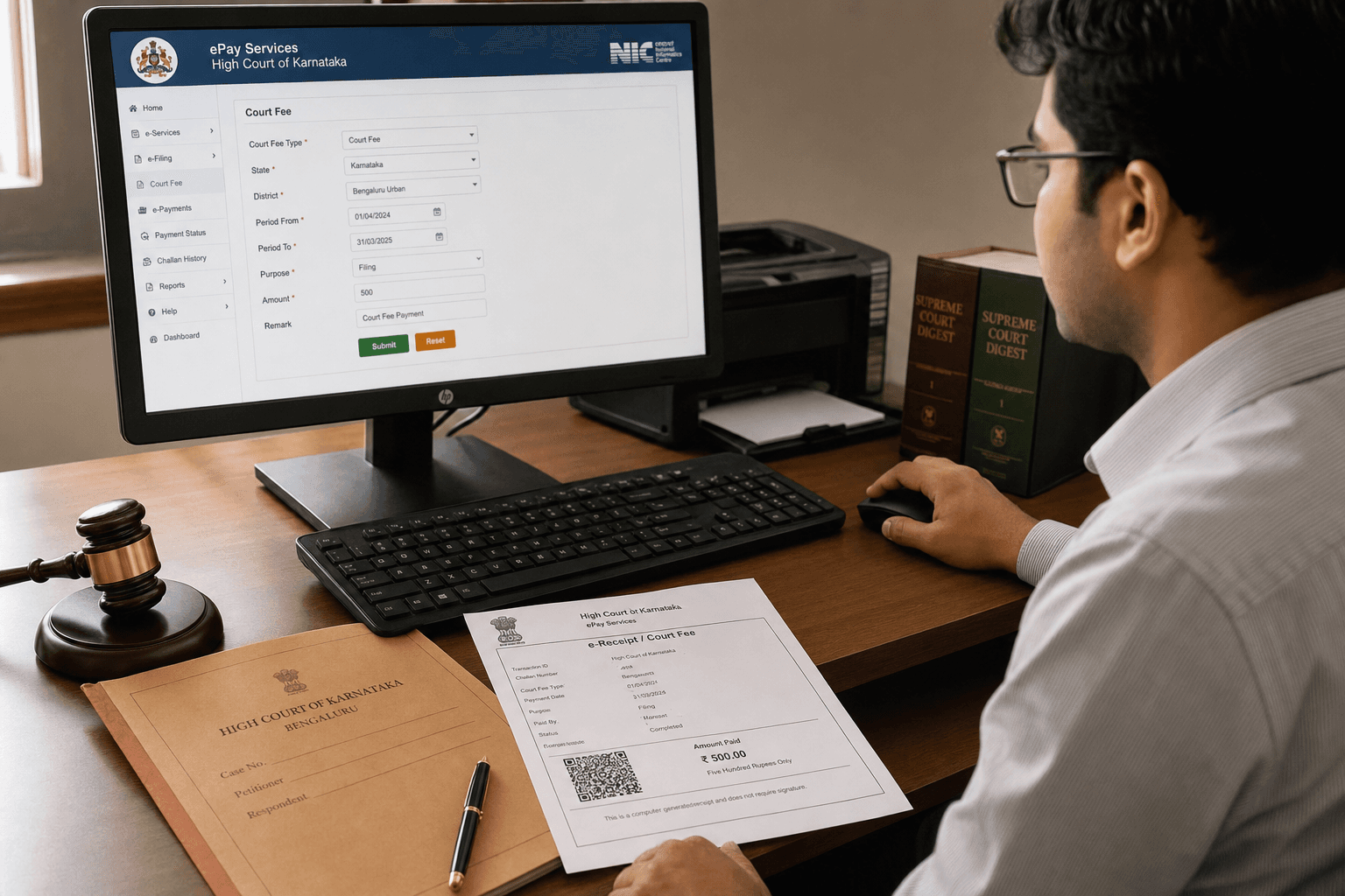 e-Court Fee Payment Odisha 2026: SHCIL Online Guide